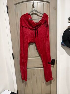 Disney Red Jogger Sweatpants with Drawstring